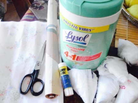 DIY Plastic Bag Dispenser