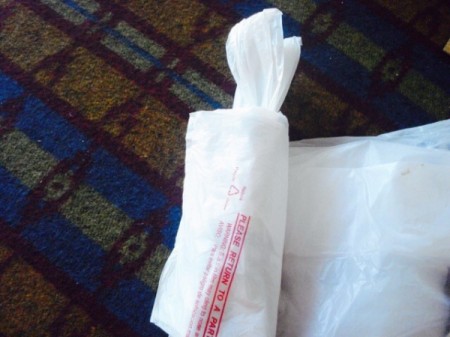 DIY Plastic Bag Dispenser