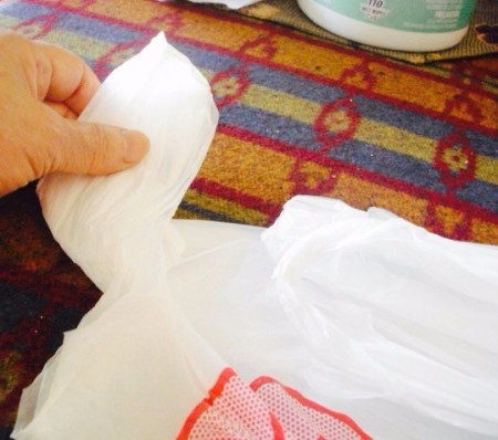 DIY Plastic Bag Dispenser