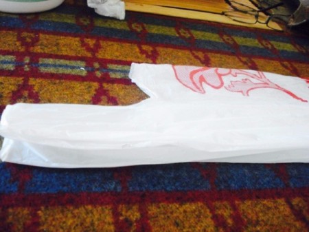 DIY Plastic Bag Dispenser