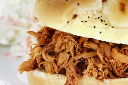 Slow Cooker Barbecue Chicken Sandwiches