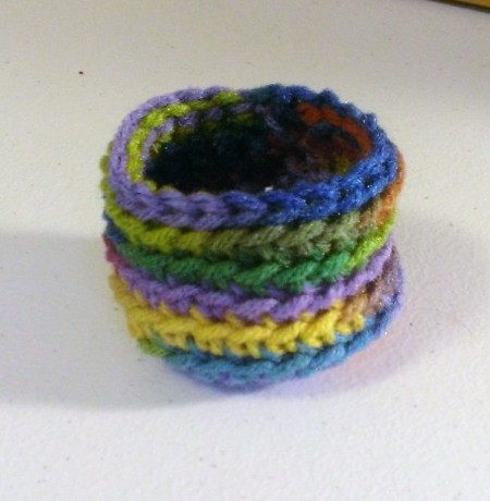 Crocheted Nesting Baskets in Two Versions