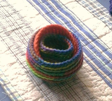 Crocheted Nesting Baskets in Two Versions