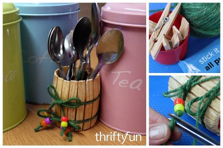 Making a Clothespin Barrel Shaped Pot