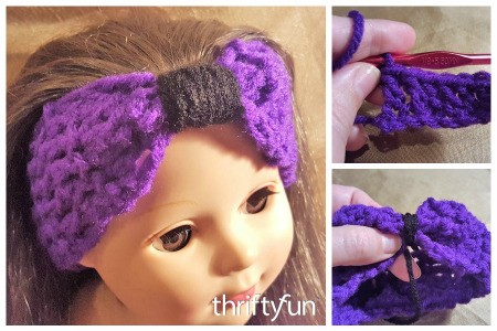 Making a Crochet Bowband for an American Girl Doll