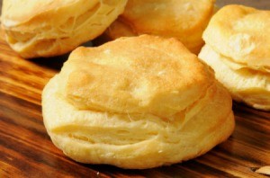 Biscuit on a wooden surface