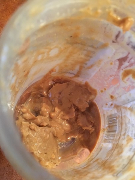 End of Peanut Butter Jar Peanut Sauce