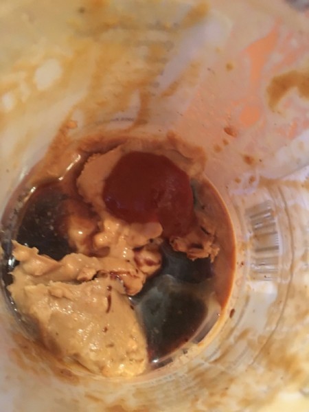 End of Peanut Butter Jar Peanut Sauce