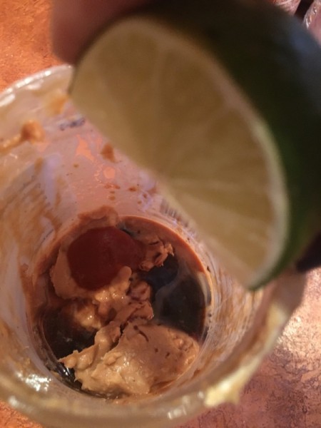 End of Peanut Butter Jar Peanut Sauce