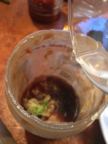 End of Peanut Butter Jar Peanut Sauce