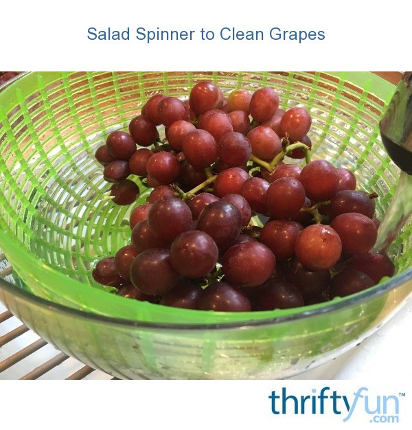 Salad Spinner to Clean Grapes ThriftyFun