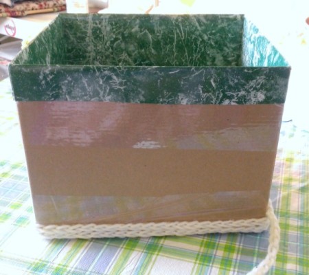 Crochet Chain Covered Box