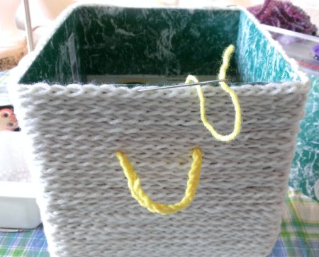 Crochet Chain Covered Box