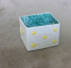 Crochet Chain Covered Box