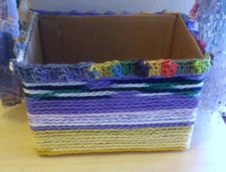 Crochet Chain Covered Box