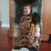Seymour Mann Doll wearing tiger stripe coat