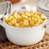 Bowl of backed macaroni and cheese