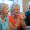 Senior Citizens playing cards