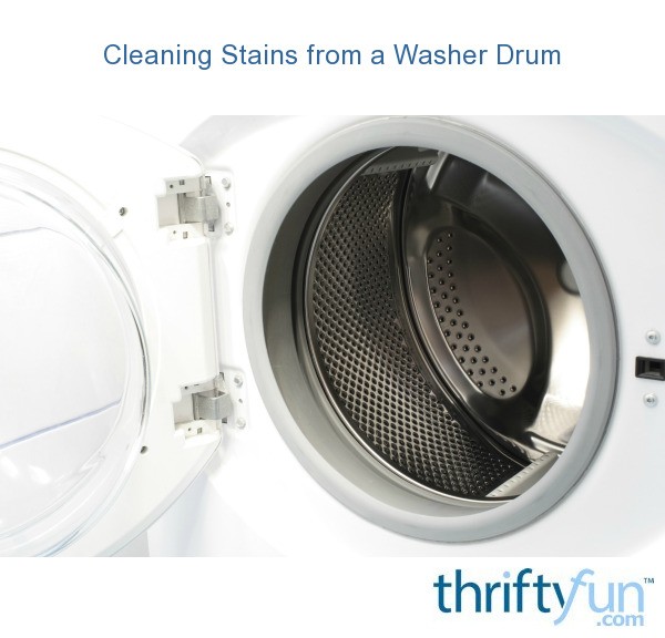 Cleaning Stains from a Washer Drum | ThriftyFun