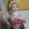 doll with elegant hairstyle and evening dress