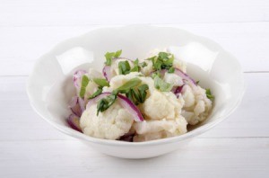 Mock Potato Salad made from Cauliflower