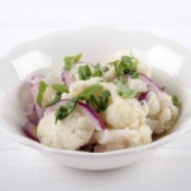 Mock Potato Salad made from Cauliflower