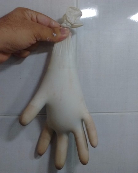 Simple Plaster of Paris Hand Keyholder