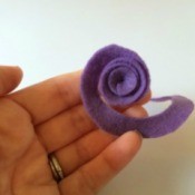 Spiral Felt Flower