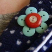 Button Brooch