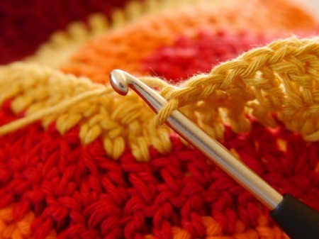 Close up image of crochet