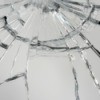 Close up of shattered mirror