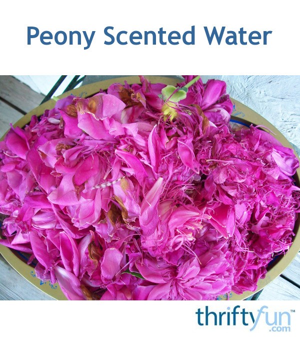 Peony Scented Water ThriftyFun