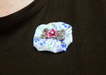 Pretty Fabric Brooch