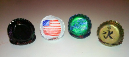 Metal Bottle Cap Oysters with Pearls