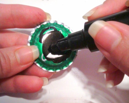 Metal Bottle Cap Oysters with Pearls