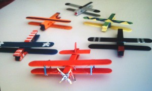 Clothes Pin and Popsicle Stick Airplane