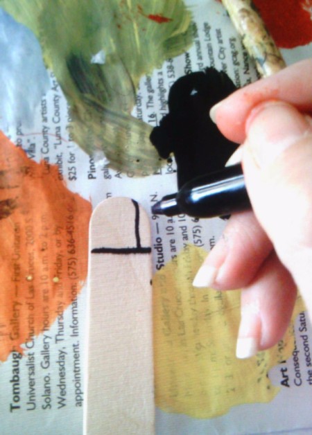 Clothes Pin and Popsicle Stick Airplane