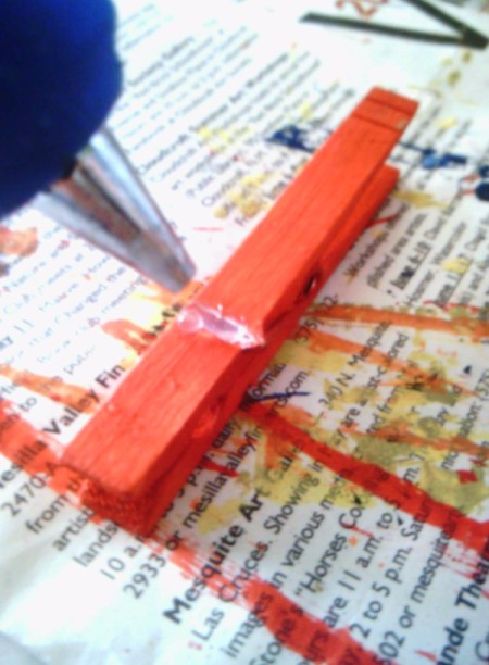 Clothes Pin and Popsicle Stick Airplane