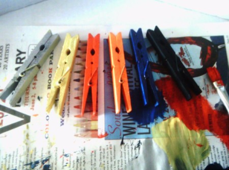 Clothes Pin and Popsicle Stick Airplane