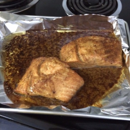 Baked Salmon with Marinade -Finished