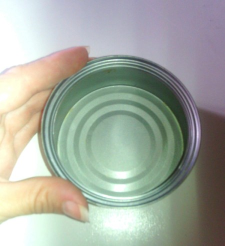 Cat Food Can as Candle Holder or Centerpiece