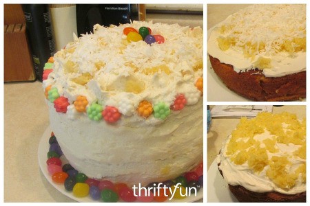 Three Layer Coconut-Pineapple Cake