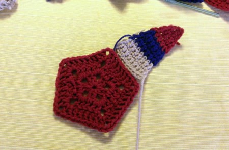 Crochet Americana Star Wall Hanging