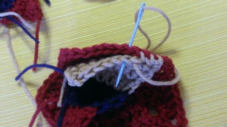 Crochet Americana Star Wall Hanging