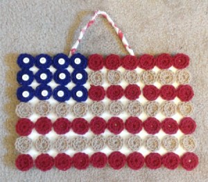 finished flag wall hanging