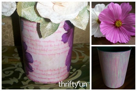 Decoupage a Flower Vase