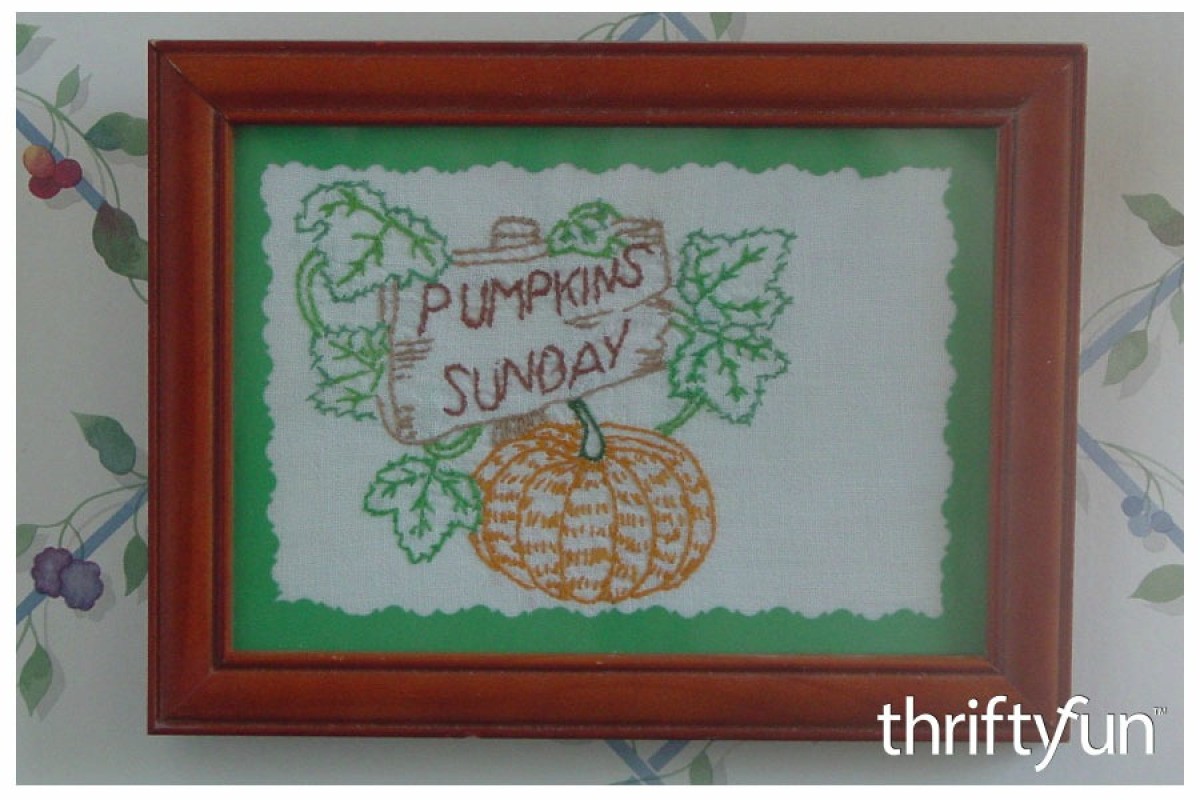 Framing Embroidery Projects ThriftyFun