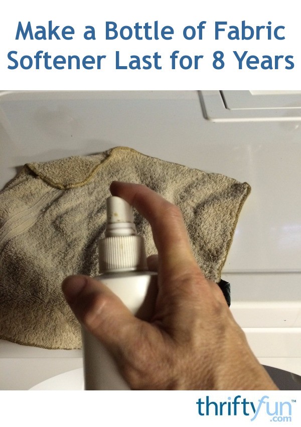 Make a Bottle of Fabric Softener Last for 8 Years ThriftyFun