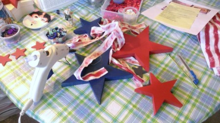 Star and Flag Strips Wall Hanging
