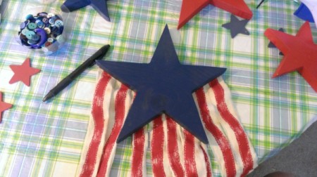 Star and Flag Strips Wall Hanging